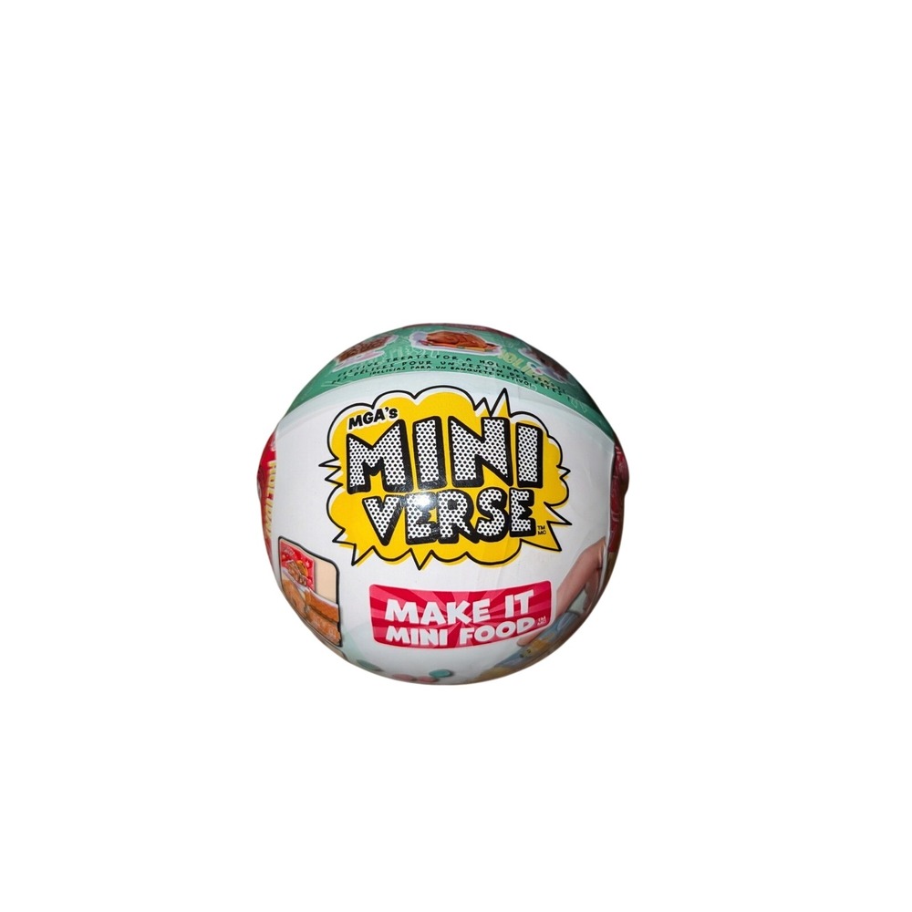 MGA Miniverse Make It Mini Food Holiday Series 1 Surprise Ball DIY Craft 593782